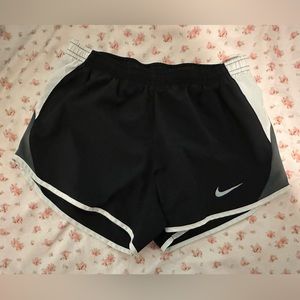 black nike running shorts (size small)